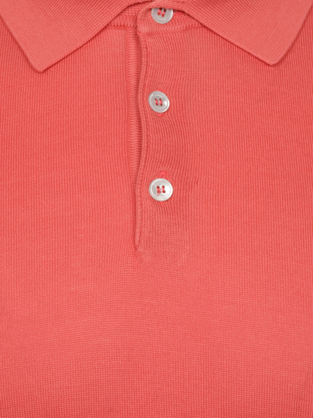 Поло SLIM, на пуговицах, короткий рукав, однотонное (024, Терракотовый, 50)