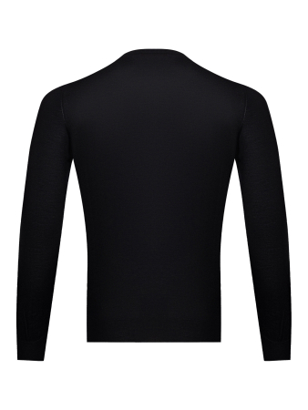 Пуловер, V - вырез, длин. рукав (3307, Черный, 46 - XS)