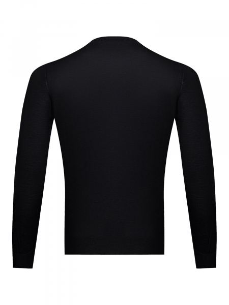 Пуловер, V - вырез, длин. рукав (3307, Черный, 46 - XS)