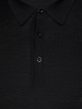 Поло, на пуговицах, дл/рукав (164, Черный, 48)