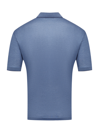 Поло однотонное, короткий рукав, рубчик (229, Темно-синий, 54 - XL  рукав 28 см)