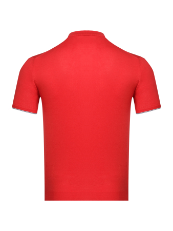 Поло, короткий рукав, SF , однотонное (127, Красный, 50 - M  рукав 21 см)