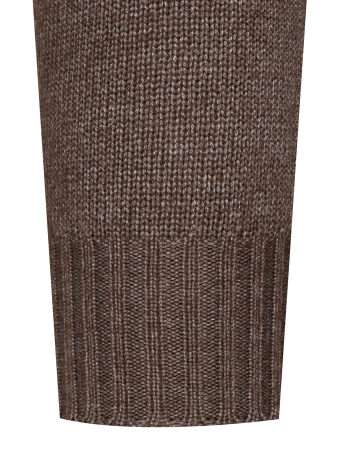 Пуловер, V - ворот, длин. рукав (0929, Темно-коричн., 46 - XS     )