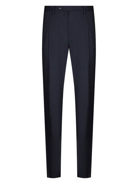 Брюки, Ravazzolo, средне-притал., с защипами, сетка (89856, Синий, 56 , R)