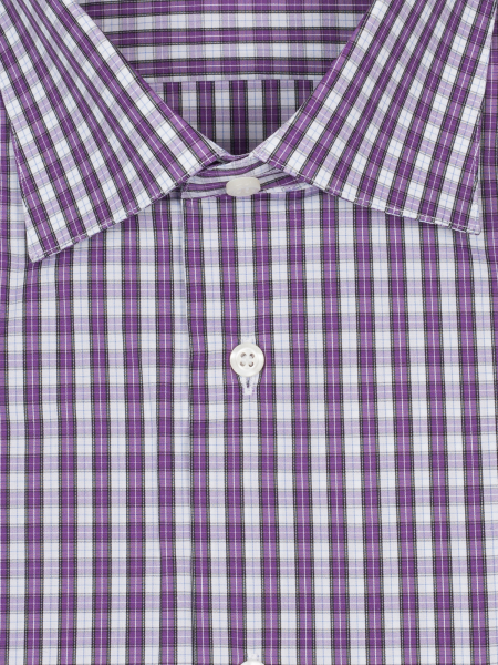 Сорочка, SMT, ДР, London, классика, в клетку (2, Белый/Сирен., 43/44)