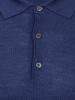 Поло на пуговицах,  однотон., дл/рукав (800, Синий, 50)