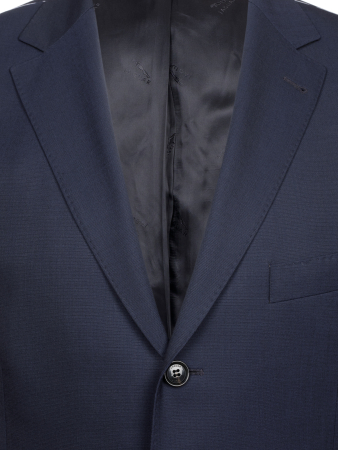 Костюм, Jaguar, классика, однотон., 3 пугов., 2шл (29, Темно-синий, 44, 6)