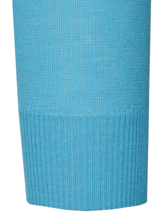 Поло, на пуговицах, длин. рукав, однотон. (94174, Бирюзовый, 50)