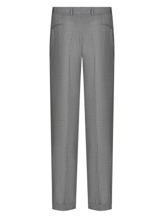 Брюки, S.M.T., с защипами , рябь (00001, Серый, 62  , 6)