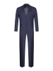 Костюм, средне-притал, однотон., 3 пугов., однобортный (12304, Темно-синий, 52 , R)