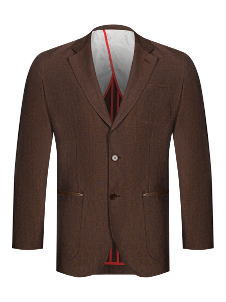 Пиджак, Torras, накладные карманы (00442, Коричневый, 54 - XL)