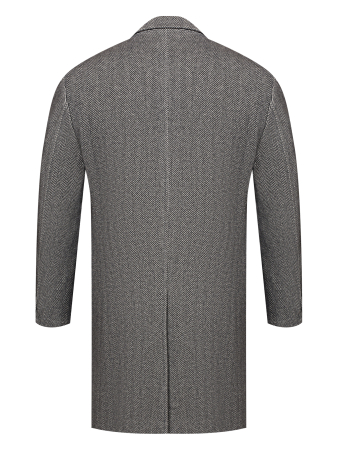 Пальто, Jaguar, елочка (16, Серый, 46 - XS)