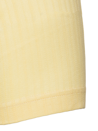 Поло ЕМ, однотонное, фактурная полоска, короткий рукав (S00, Желтый, 52 - L  рукав 25 см)