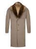 Пальто, Piacenza, одотон., .съемный норк. воротник (670/6, Бежевый, 58 - 3XL     )