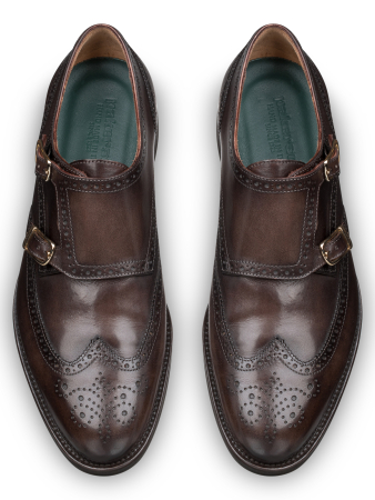 Монки, Pakerson (371, Кофейный(anticato), 45, 100% кожа, Кожа телячья 100%)