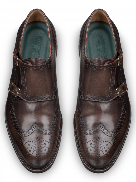 Монки, Pakerson (371, Кофейный(anticato), 45, 100% кожа, Кожа телячья 100%)