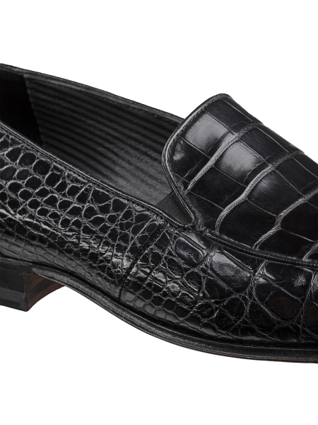 Лоферы, Pakerson (999, Черный, 41, 100% кожа, Кожа 100% Аллигатор)