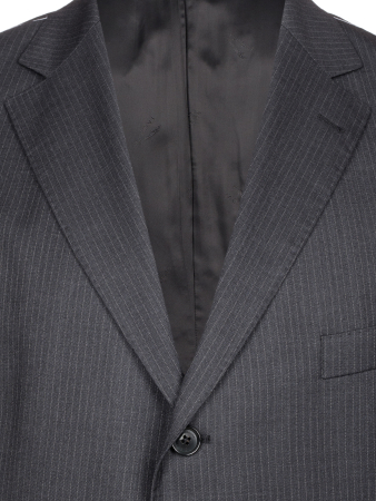 Костюм, Jaguar, классика, мелк.полоска, 3 пугов., 2шл (19, Черный, 48, 6)