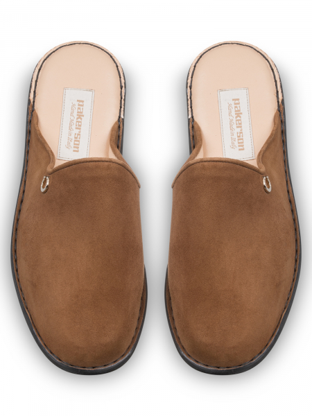 Домашняя обувь, Pakerson (354, Рыжий, 37,5, 100% кожа, 100% замша)