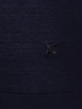 Джемпер, круглый вырез, кор/рук.,однотон. (364, Темно-синий , 48)