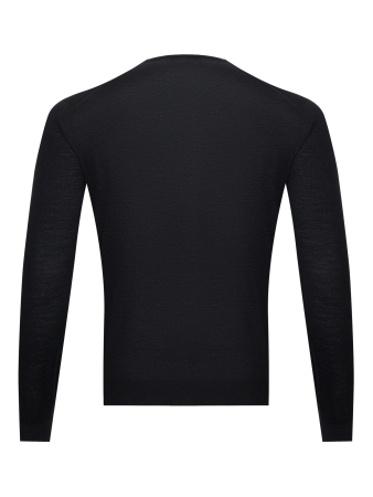 Джемпер, круглый ворот, дл/рукав (002, Черный, 48)