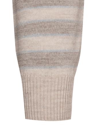 Джемпер, круглый ворот, в полоску (369, Серый, 48 - S )