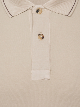 Поло, короткий рукав, однотонное (99048, Бежевый, 50 - M  рукав 23 см)