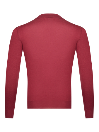 Поло, на пуговицах, длин. рукав (4279, Красный, 46 - XS     )