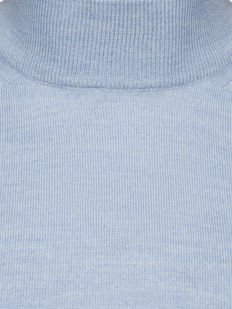 Джемпер, стойка, однотон., дл/рукав (016, Голубой, 56 - XXL)