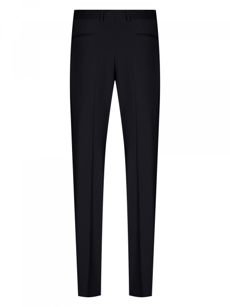 Брюки, S.M.T., без защипов, однотон. (00001, Темно-синий, 50, 6)