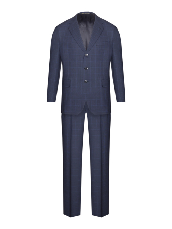 Костюм, Ravazzolo, классика, клетка (14804, Темно-синий, 52 , R)