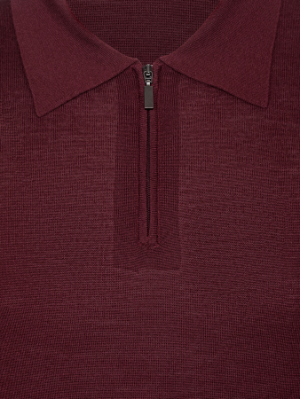 Поло на молнии , дл/рукав (007, Темно-бордо, 58 )