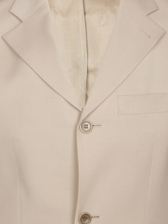 Костюм, U.S.Polo, классика, однотон., 3 пугов./прорез.карм.с клап., 1шл, б.кл.с манж. (505, Бежевый, 48, 6)