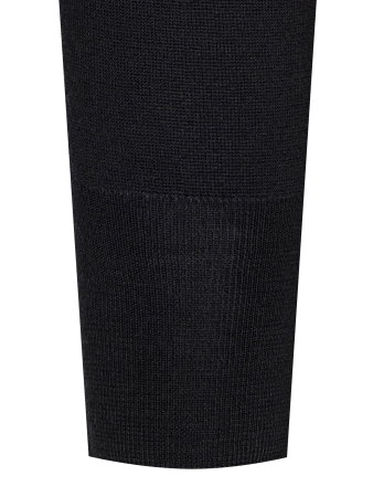 Джемпер, круглый ворот (099, Черный, 52)