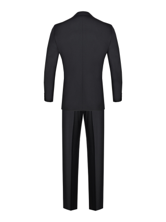 Костюм, Ravazzolo, средне-притал, однотон., 2 пугов. (75110, Черный, 50, R)