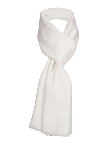 Шарф , Piacenza, однотон. (1095, Молочный, 200 х 75 см)