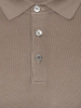 Поло на пуговицах, короткий рукав, однотонное-полоска (110, Светло-коричневый, 56)