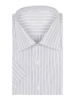 Сорочка, короткий рукав, классика, полоска (150, Серый, 41/42)
