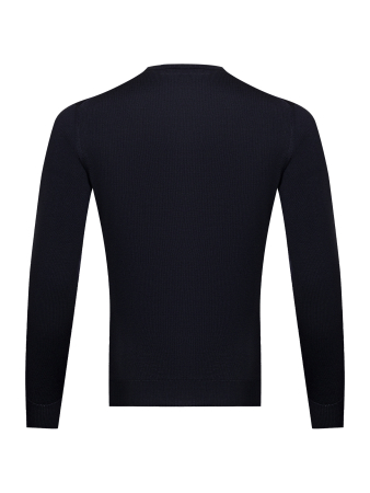 Джемпер, круглый ворот, дл/рукав (008, Темно-синий, 48 - S)