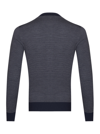 Поло, на молнии, стойка, рис. - лапки (410, Темно-синий, 50 - M)