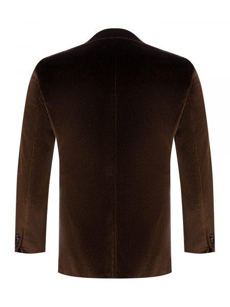 Пиджак, Jaguar, велюр (39, Коричневый, 56 - XXL, 8)