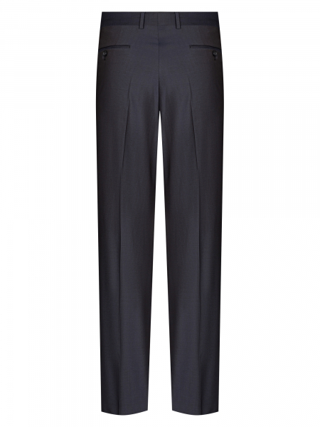 Брюки, S.M.T., без защипов, однотон. (00001, Серо-синий, 46, 6)