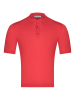 Поло, на  пуговицах, короткий рукав, однотонное (208, Красный, 58  рукав 29 см)