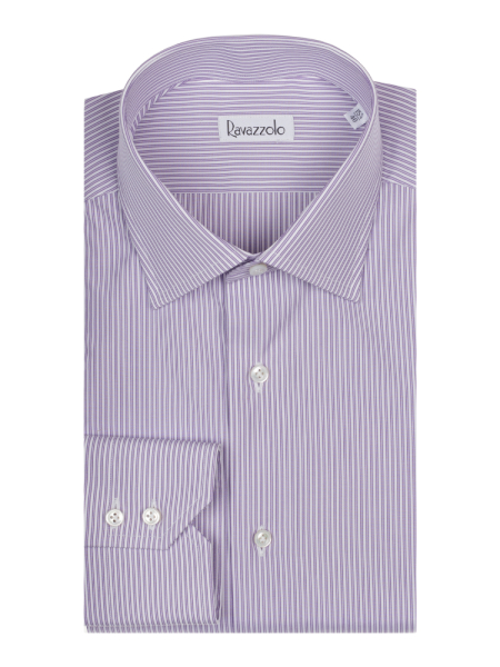 Сорочка ALGOL, Ravazzolo, в полоску (620, Сиреневый, 40)
