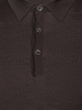 Поло, на пуговицах, дл/рукав (048, Темно-коричн., 50)