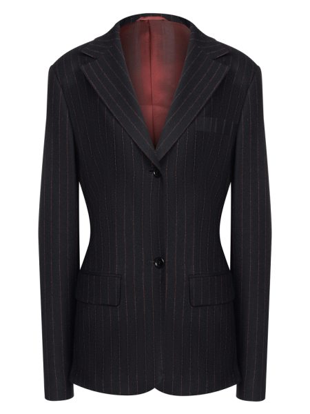 Жакет, U.S.Polo, в полоску (001, Черный, 44)