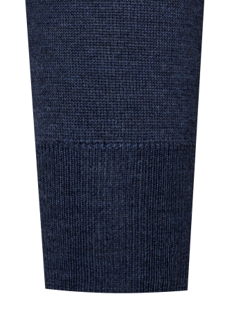 Джемпер, стойка, однотон., дл/рукав (080, Темно-джинсов., 48 - S)