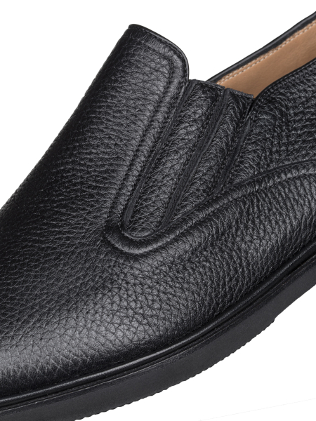 Туфли, Pakerson (999, Черный, 39, 100% кожа, Кожа олень 100%)