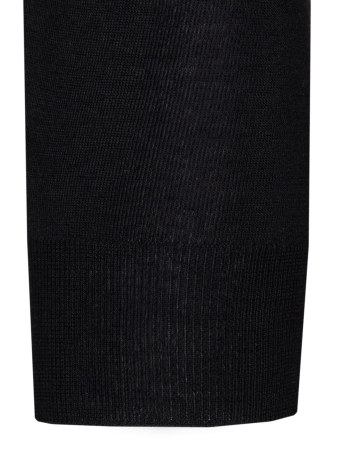 Джемпер, круглый ворот, однотон.дл/рук. (002, Черный, 56)