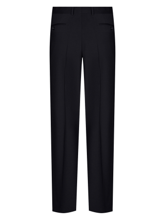 Брюки, S.M.T., без защипов, однотон. (00001, Темно-синий, 54, 6)